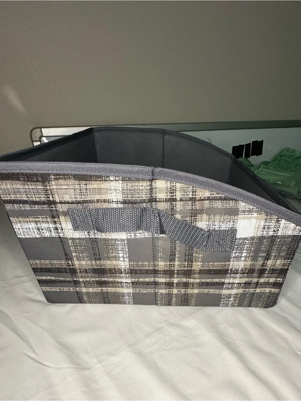 Thirty-One Your Way Display Bin in Cozy Plaid